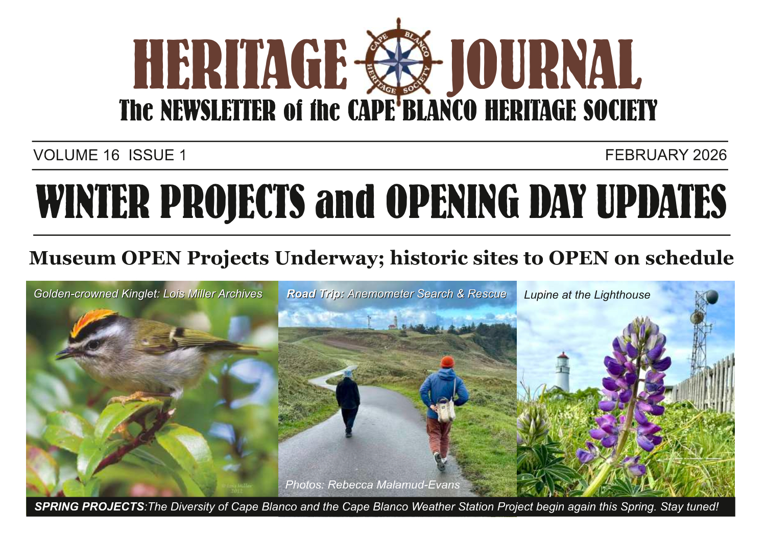 The Heritage Journal Newsletter